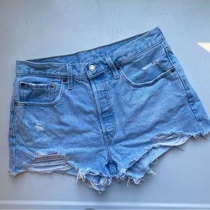 Levi’s 501 High Waisted Cut Off Shorts size 31